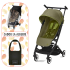 Pachet promotional carucior sport Cybex Gold Libelle, cu protectie de ploaie sau geanta de transport cadou, Nature Green - 1