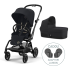 Συσκευασία 2 σε 1 Cybex Gold Eezy S Twist+ 2, 360° με καρότσι και προσαρμογείς δώρου - 2