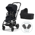 Пакет 2 в 1 Cybex Gold Eezy S Twist+ 2, 360° с адаптори за количка и подарък, Fog Grey - 3