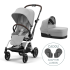 Пакет 2 в 1 Cybex Gold Eezy S Twist+ 2, 360° с адаптори за количка и подарък, Fog Grey - 1