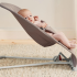 Balansoar pentru copii BabyBjorn Bliss, cu aspect delicat de petala, Sand Gray - 4