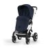 Carucior sport pentru copii Cybex Talos S Lux, robust, suspensie avansata, confortabil - Ocean Blue cu cadru argintiu - 2