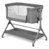 Patut pentru copii Lionelo - Leonie Plus, co-sleeper, pliabil, Grey Stone - 3