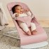 Balansoar pentru copii BabyBjorn Bliss cu tesatura matlasata, aspect de petala si bara de jucarii, Dusty Pink - 5