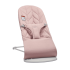 Balansoar pentru copii BabyBjorn Bliss cu tesatura matlasata, aspect de petala si bara de jucarii, Dusty Pink - 2