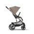Παιδικό καρότσι Cybex Balios S Lux, προηγμένη ανάρτηση, Almond Beige με πλαίσιο Taupe - 3