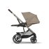Παιδικό καρότσι Cybex Balios S Lux, προηγμένη ανάρτηση, Almond Beige με πλαίσιο Taupe - 4
