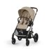 Παιδικό καρότσι Cybex Balios S Lux, προηγμένη ανάρτηση, Almond Beige με πλαίσιο Taupe - 1
