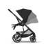 Παιδικό καρότσι Cybex Balios S Lux, προηγμένη ανάρτηση, Moon Black με μαύρο πλαίσιο - 5