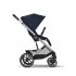 Παιδικό καρότσι Cybex Balios S Lux, προηγμένη ανάρτηση, Ocean Blue με ασημί πλαίσιο - 3