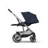 Παιδικό καρότσι Cybex Balios S Lux, προηγμένη ανάρτηση, Ocean Blue με ασημί πλαίσιο - 4