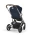 Παιδικό καρότσι Cybex Balios S Lux, προηγμένη ανάρτηση, Ocean Blue με ασημί πλαίσιο - 6