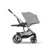 Παιδικό καρότσι Cybex Balios S Lux, προηγμένη ανάρτηση, Stone Grey με ασημί πλαίσιο - 4