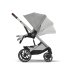 Παιδικό καρότσι Cybex Balios S Lux, προηγμένη ανάρτηση, Stone Grey με ασημί πλαίσιο - 5