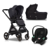 Carucior 3 in 1 pentru copii Cavoe Osis 2.0 multifunctional, cu landou si scoica auto Cybex Aton S2 - Iron - 1