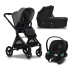 Carucior 3 in 1 pentru copii Cavoe Osis 2.0 multifunctional, cu landou si scoica auto Cybex Aton S2 - Agava - 1