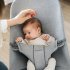 Balansoar pentru copii BabyBjorn Bliss 3D Jersey cu bara de jucarii, Light Grey - 8