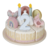 Tort aniversar cu decoratiuni Little Dutch - pentru 1 - 5 ani, Roz - 2