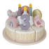 Tort aniversar cu decoratiuni Little Dutch - pentru 1 - 5 ani, Roz - 3