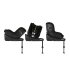 Παιδικό κάθισμα αυτοκινήτου Cybex Gold Sirona Gi i-Size Plus, 61 - 105 cm, νέα έκδοση, Moon Black - 9