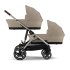 Landou Cybex Gazelle S, usor, confortabil, varianta noua - Almond Beige - 5