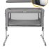 Patut pliant 2 in 1 pentru copii Joie Roomie Glide, co-sleeper, Foggy Gray - 9