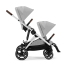 Διπλό καρότσι Cybex Gazelle S, για παιδιά, compact, νέα έκδοση - Lava Grey - 11