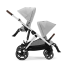 Carucior sport dublu Cybex Gazelle S, pentru copii, compact, varianta noua - Lava Grey - 7