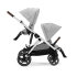 Διπλό καρότσι Cybex Gazelle S, για παιδιά, compact, νέα έκδοση - Lava Grey - 7