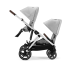 Διπλό καρότσι Cybex Gazelle S, για παιδιά, compact, νέα έκδοση - Lava Grey - 9