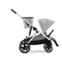 Διπλό καρότσι Cybex Gazelle S, για παιδιά, compact, νέα έκδοση - Lava Grey - 1
