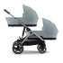 Landou Cybex Gazelle S, usor, confortabil, varianta noua - Stormy Blue - 5