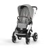 Καρότσι Cybex Talos S Lux, στιβαρή, προηγμένη ανάρτηση, άνετη - Stone Grey με ασημί πλαίσιο - 1
