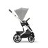 Καρότσι Cybex Talos S Lux, στιβαρή, προηγμένη ανάρτηση, άνετη - Stone Grey με ασημί πλαίσιο - 5