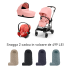 Детска количка 3 в 1 Cybex Melio, ново издание, ултра лека, с кош за кош и кора Aton S2 - Hibiscus Red - 1