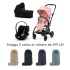 Детска количка 3 в 1 Cybex Gold Eezy S Twist +2, с кош и кора Cloud G Plus, Candy Pink с черна рамка - 1