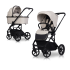 Carucior 2 in 1 pentru copii, Cavoe MOI XL, cu sistem de incalzire, geanta si adaptori cadou, Ecru - 3
