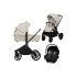 Детска спортна количка Lionelo Mika 3 в 1 PLUS, с включени аксесоари, количка и черупка, Beige Sand - 2