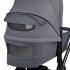 Детска спортна количка Lionelo Mika 3 в 1 PLUS, с включени аксесоари, количка и черупка, Grey Stone - 19