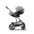 Scoica auto pentru copii Cybex Gold Cloud G i-Size Plus, 0-24 luni, varianta noua + Baza G, Stone Grey - 8