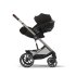 Scoica auto pentru copii Cybex Gold Cloud G i-Size Plus, 0-24 luni, varianta noua + Baza G, Moon Black - 9