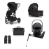 Carucior 4 in 1 pentru copii Cavoe Moi+, cu scoica Britax Romer Baby Safe PRO, cu baza Vario si accesorii, Taupe - 20