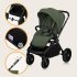 Carucior sport pentru copii Lionelo Mika 2 in 1 PLUS, cu landou si accesorii, Green Olive - 18