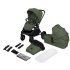 Carucior sport pentru copii Lionelo Mika 2 in 1 PLUS, cu landou si accesorii, Green Olive - 1