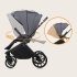 Carucior sport pentru copii Lionelo Mika 2 in 1 PLUS, cu landou si accesorii, Grey Stone - 20