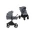Carucior sport pentru copii Lionelo Mika 2 in 1 PLUS, cu landou si accesorii, Grey Stone - 2