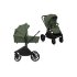 Carucior sport pentru copii Lionelo Mika 2 in 1 PLUS, cu landou si accesorii, Green Olive - 2