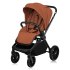Бебешка количка Lionelo Mika 2 в 1 PLUS, с кош и аксесоари, Brown Rust - 4