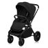 Carucior sport pentru copii Lionelo Mika 3 in 1 PLUS, cu accesorii, landou si scoica incluse, Black Onyx - 14