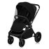 Carucior sport pentru copii Lionelo Mika 3 in 1 PLUS, cu accesorii, landou si scoica incluse, Black Onyx - 12